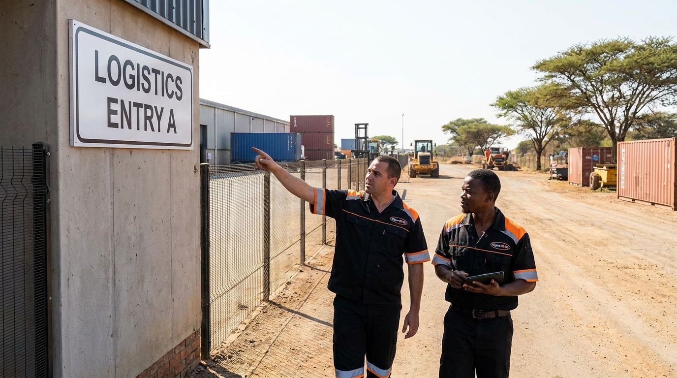 Signs-R-Us team conducting a scheduled signage inspection at a South African commercial property