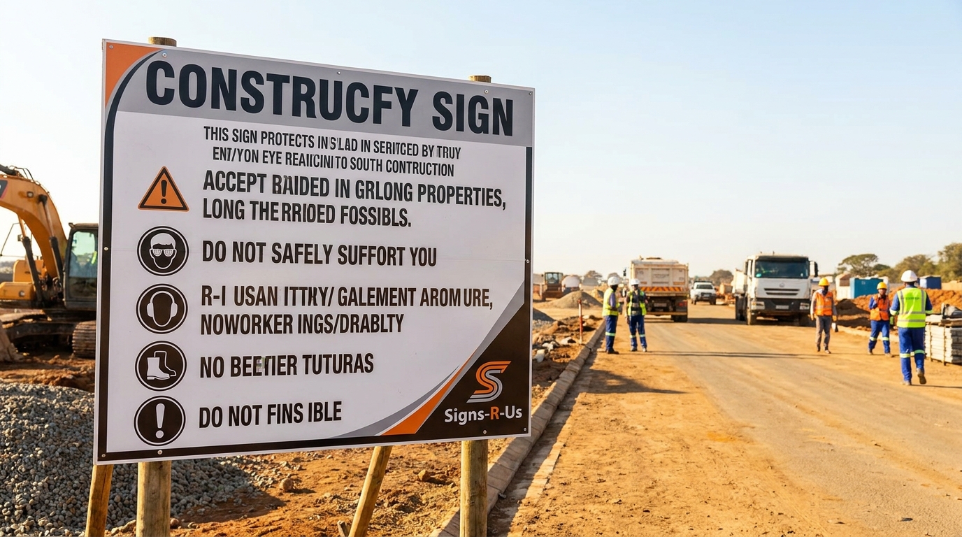 Illustration: The Construction Site Signage Decision Every Safety Officer Needs to Get Right